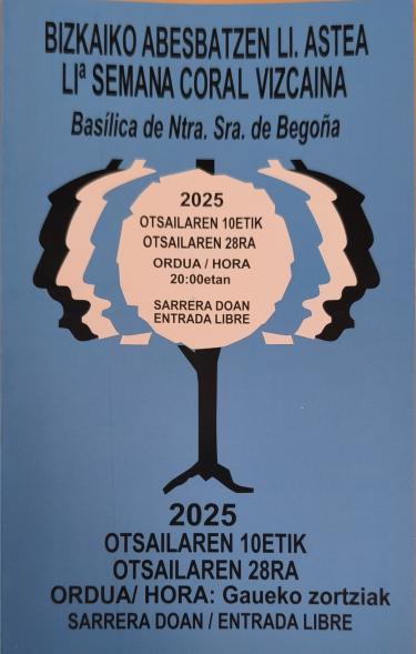 Participación del coro BBKANTUZ en la LI Semana Coral Vizcaina 18/02/2025